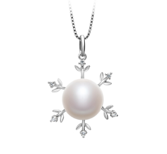 Colgante de perlas Perla de Agua Dulce de calidad AA de 12 a 13mm en color Blanco