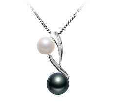 Colgante de perlas Perla de Agua Dulce de calidad AAAA de 5 a 8mm en color Blanco
