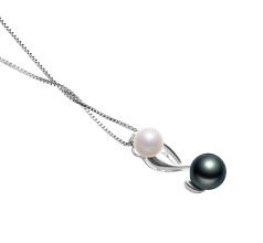 Colgante de perlas Perla de Agua Dulce de calidad AAAA de 5 a 8mm en color Blanco