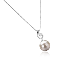 Colgante de perlas Perla de Agua Dulce de calidad AAAA de 10 a 11mm en color Blanco