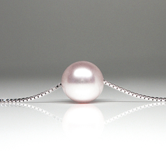 Colgante de perlas Perla de Agua Dulce de calidad AAAA de 10.5 a 11mm en color Blanco