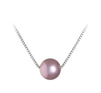 Colgante de perlas Perla de Agua Dulce de calidad AA de 8 a 9mm en color Lavanda