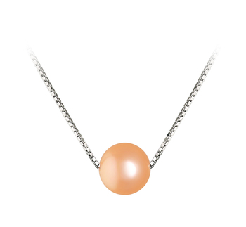Colgante de perlas Perla de Agua Dulce de calidad AA de 8 a 9mm en color Rosa