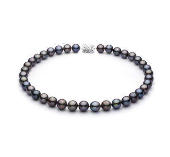 Collar de perlas Perla Tahití de calidad AAA de 11.1 a 12.9mm en color Multicolor