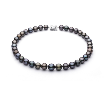 Collar de perlas Perla Tahití de calidad AA+ de 11.1 a 13.5mm en color Multicolor
