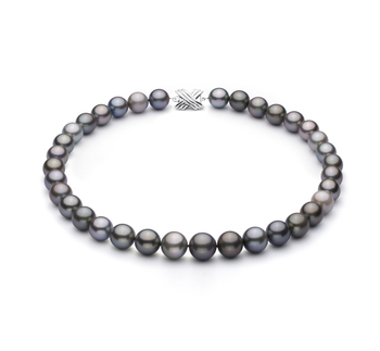 Collar de perlas Perla Tahití de calidad AA+ de 9.2 a 13.9mm en color Multicolor
