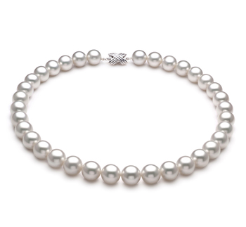 Collar de perlas Mar del Sur de calidad AAA de 12 a 13mm en color Blanco