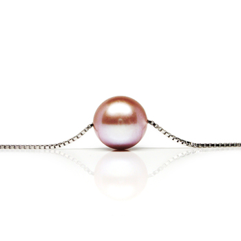 Colgante de perlas Perla de Agua Dulce de calidad AAAA de 10 a 10.5mm en color Rosa
