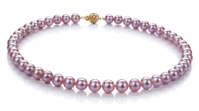 View Collares de perlas de lavanda collection
