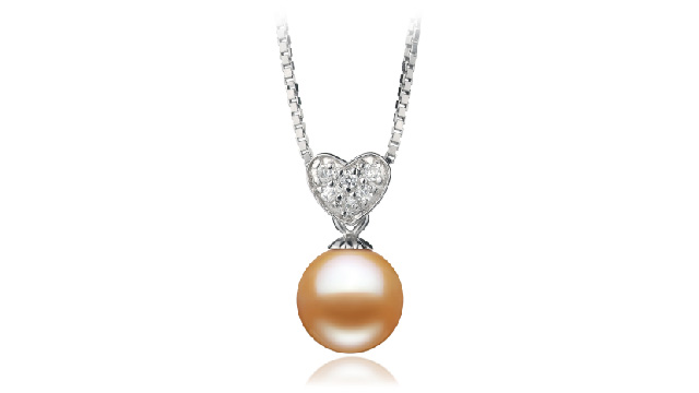View Colgantes de perlas rosas collection
