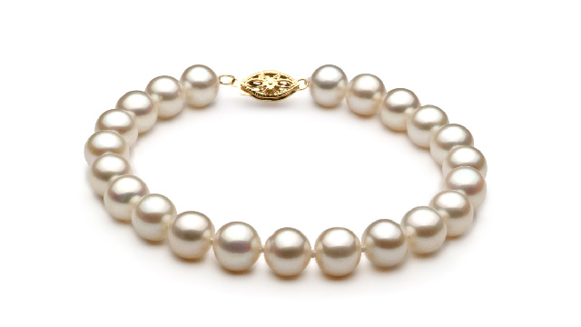 View Pulseras de perlas blancas collection