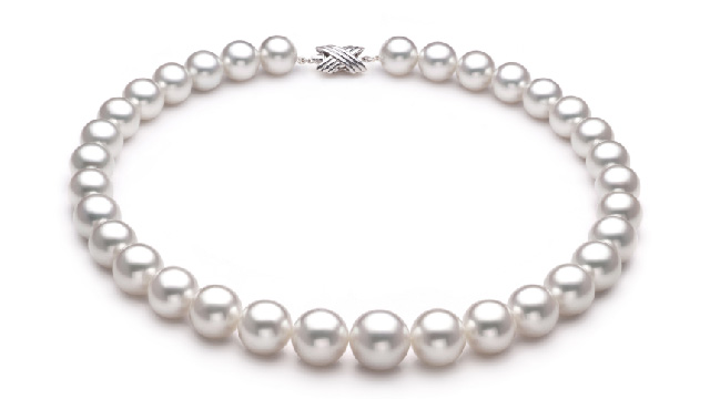 View Collares de perlas blancas collection